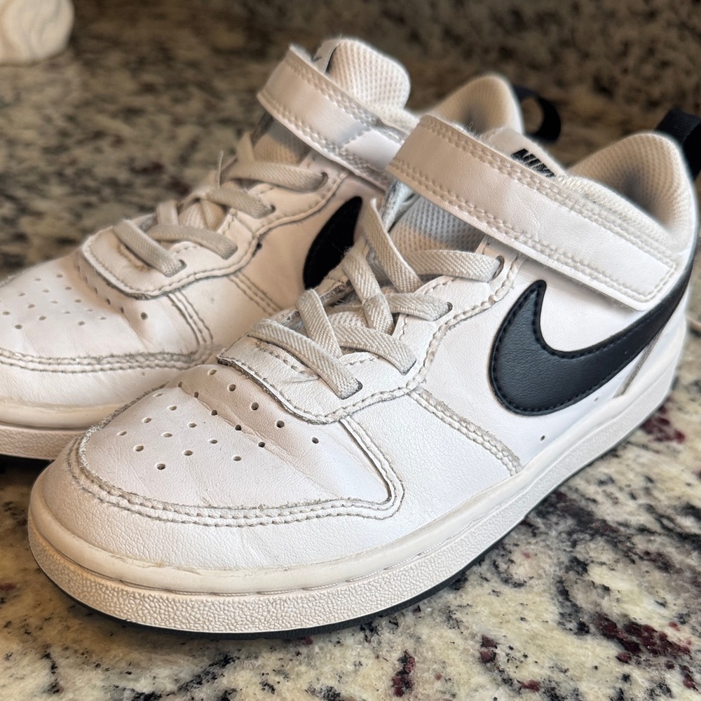 Nike Kids White and Black Sneakers